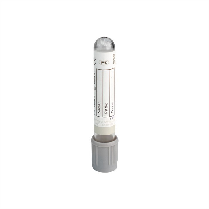Sodium Fluoride Potassium Oxalate Grey Top Glucose Vacuum Blood Collection Tube