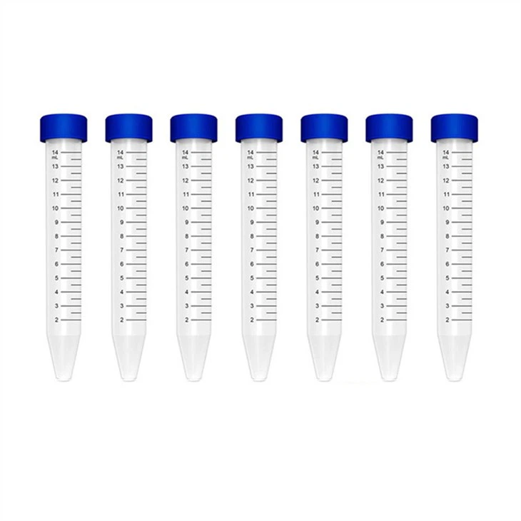 Lab Disposable Sterile PP 15ml Centrifuge Tube with Colored Screw Cap