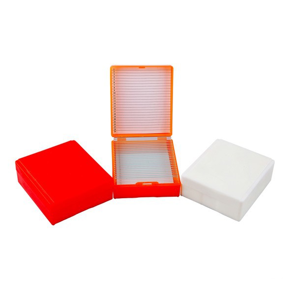 25 Place Plastic Microscope Slide box