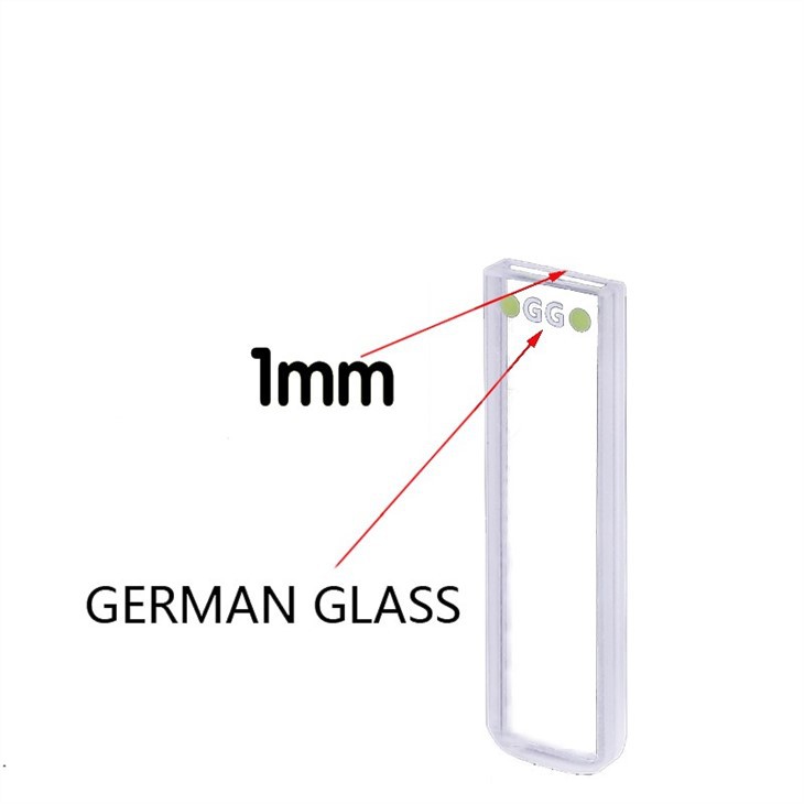 1mm Light Path 350ul Capacity Glass Cuvette