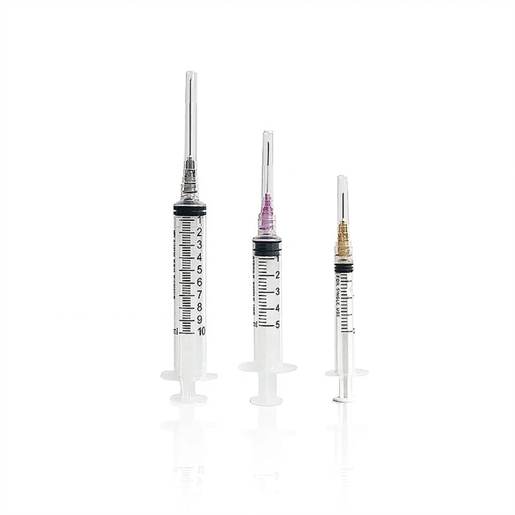 Medical Disposable Sterile Hypodermic Injection Luer Slip/Luer Lock Syringe  with Needle/Without Needle with CE&ISO