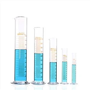 Chemical Borosilicate Glass 500ml 1000ml Measuring Cylinder with Graduation
