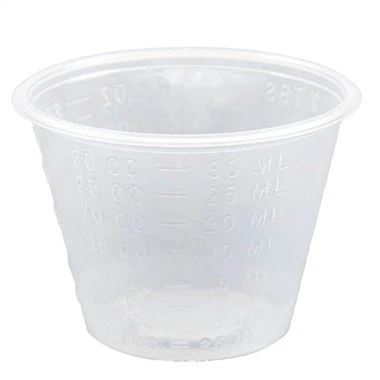 Medical Disposable Sterile Plastic 30ml Graduated Transparent Medicine Measuring Cup Medicine Container