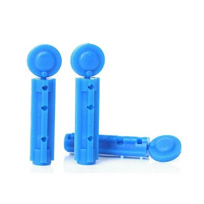 Disposable Plastic Safety Twist Flat Blood Lancet Device Pen with Stainless Steel Needle