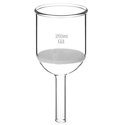 Laboratory Glass Filter Funnel Buchner Funnel With Fritted Disc