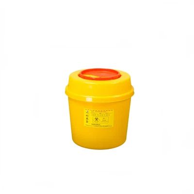 Plastic Medical Reusable Waste 5l 10l Round Shape Sharp Container